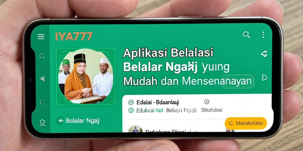 Antarmuka pengguna IYA777 yang interaktif dan menarik.