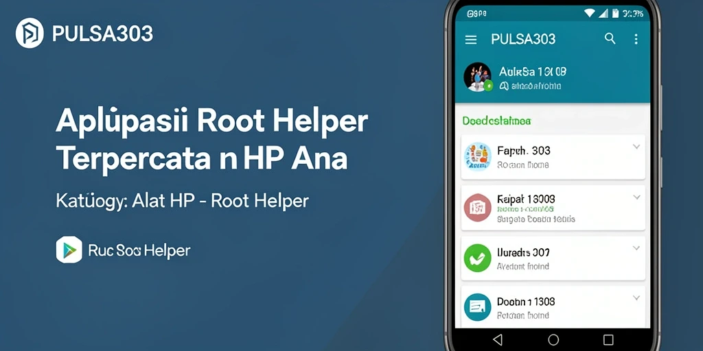 Tampilan antarmuka PULSA303 yang user-friendly untuk Root Helper.