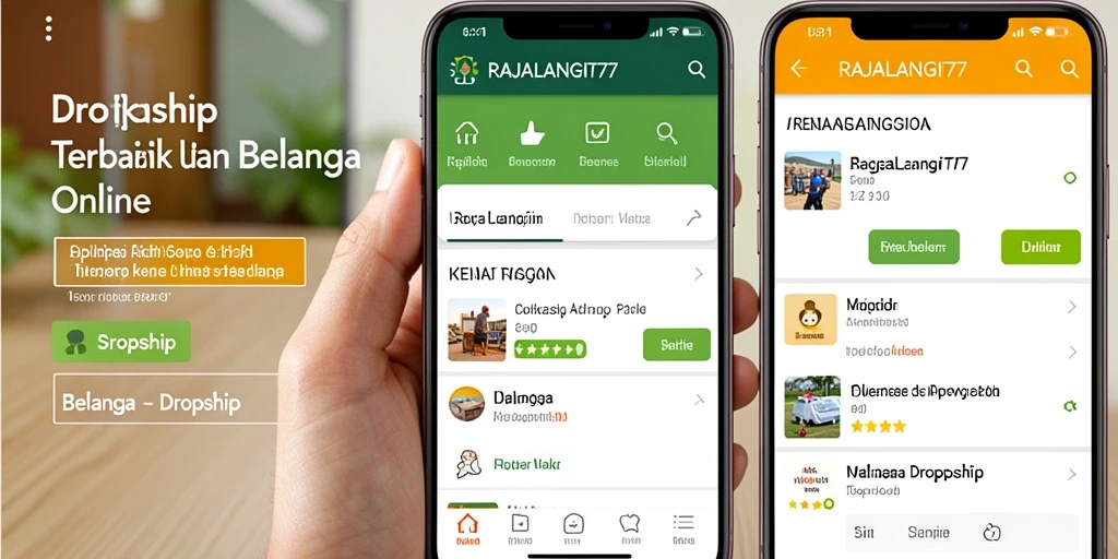 Tampilan antarmuka RAJALANGIT77 yang intuitif dan informatif untuk pengguna dropship.